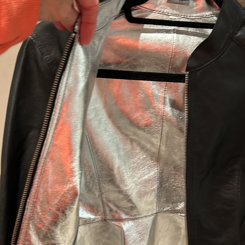 Reversible, leather jacket - Picture 4 of 5